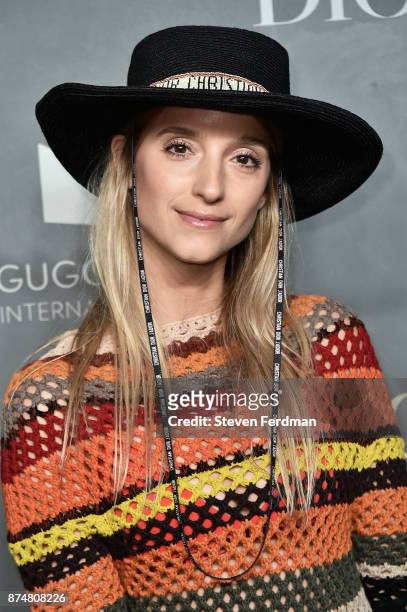 Charlotte Groenveld attends the 2017 Guggenheim International Gala Pre-Party made possible by Dior on November 15, 2017 in New York City.