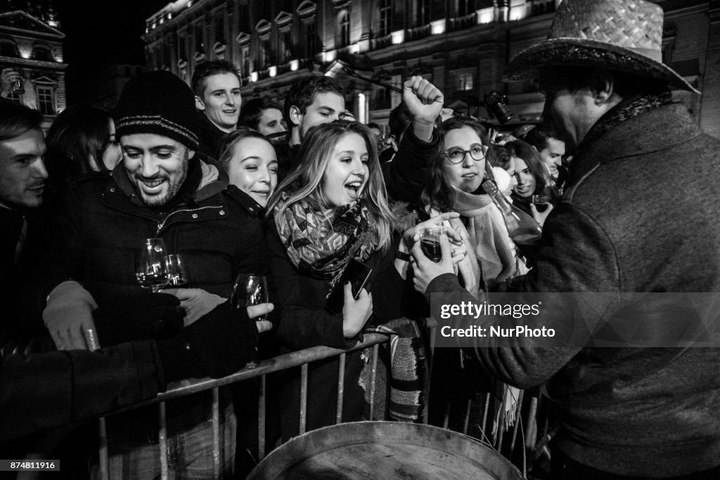 Ceremony of the 'Beaujolais Nouveau' in Lyon