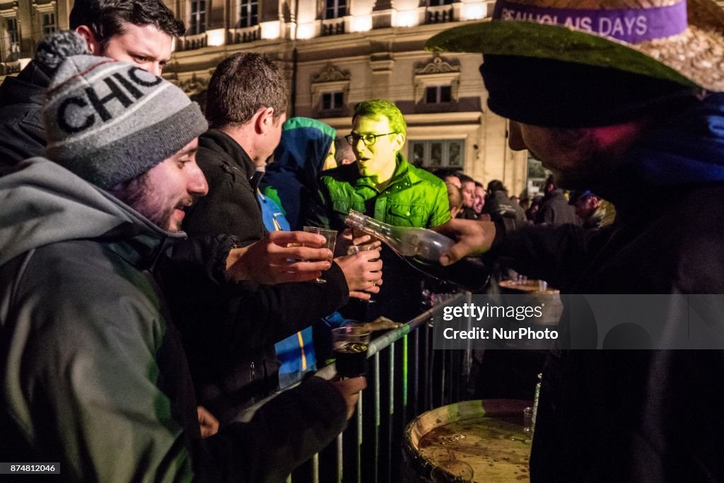 Ceremony of the 'Beaujolais Nouveau' in Lyon