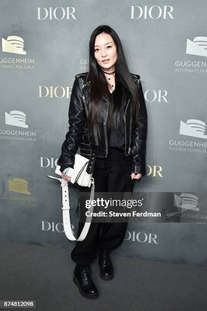 Guest attends the 2017 Guggenheim International Gala Pre-Party made possible by Dior on November 15, 2017 in New York City.