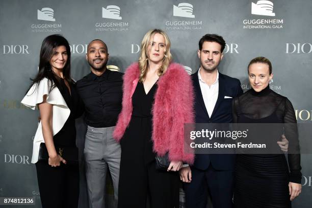 Guests attends the 2017 Guggenheim International Gala Pre-Party made possible by Dior on November 15, 2017 in New York City.