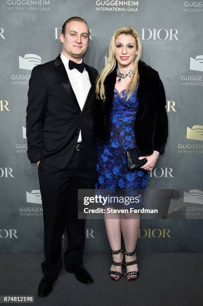 Guests attends the 2017 Guggenheim International Gala Pre-Party made possible by Dior on November 15, 2017 in New York City.