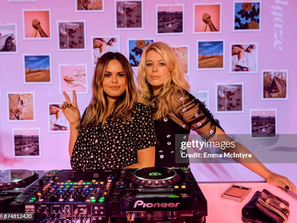 Atlanta de Cadenet and Amanda de Cadenet attend the #TEAMPIXEL x GIRLGAZE launch event hosted by Google and & Amanda De Cadenet on November 15, 2017...