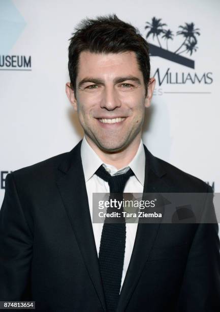 Actor Max Greenfield attends the Zimmer Children's Museum's 17th Annual Discovery Award Dinner at Skirball Cultural Center on November 15, 2017 in...