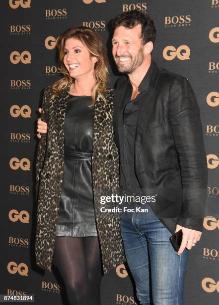 Presenter Caroline Ithurbide and her husband Boris Ehrgott attend the Les GQ Men Of The Year Awards 2017: Photocall at Trianon on November 15, 2017...