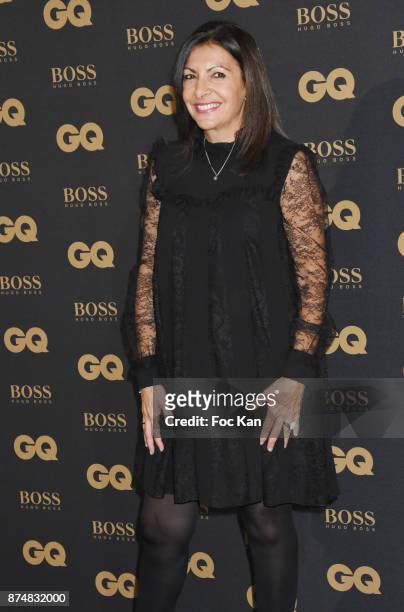 Anne Hidalgo attends the Les GQ Men Of The Year Awards 2017: Photocall at Trianon on November 15, 2017 in Paris, France.