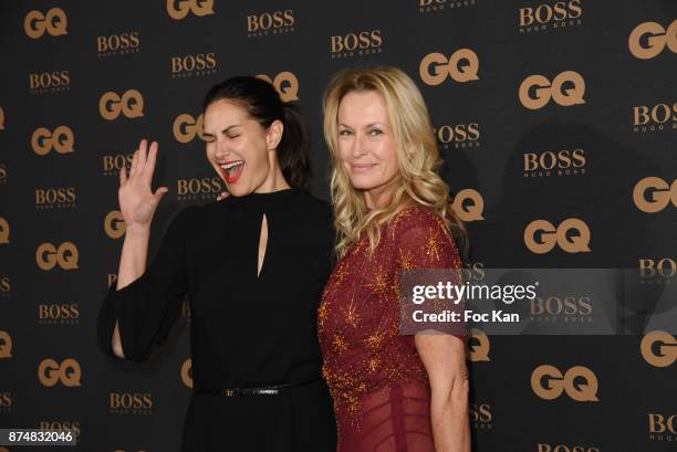 Estelle Lefebure and Helene Noguera attend the Les GQ Men Of The Year Awards 2017: Photocall at Trianon on November 15, 2017 in Paris, France.