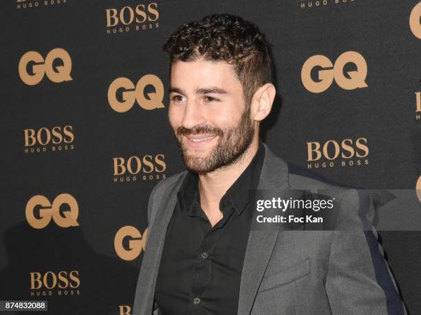 Boxer Cyril Benzaquen attends the Les GQ Men Of The Year Awards 2017: Photocall at Trianon on November 15, 2017 in Paris, France.