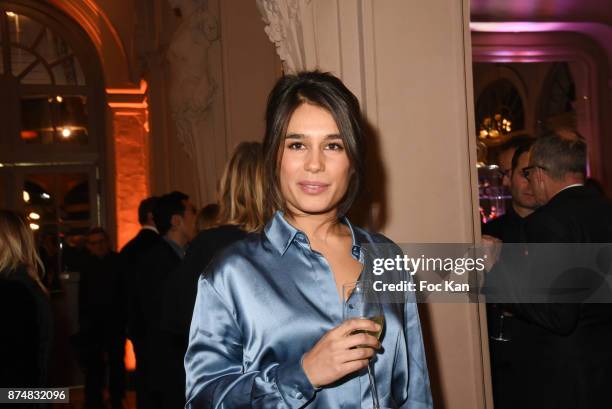 Presenter Emilie Tran Nguyenattends the Les GQ Men Of The Year Awards 2017: Photocall at Trianon on November 15, 2017 in Paris, France.