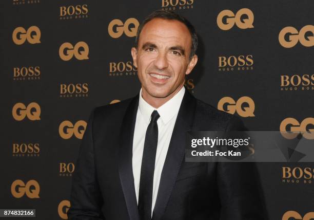 Awarder presenter Nikos Aliagas attends the Les GQ Men Of The Year Awards 2017: Photocall at Trianon on November 15, 2017 in Paris, France.