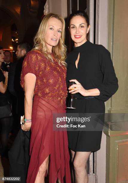 Estelle Lefebure and Helene Noguera attend the Les GQ Men Of The Year Awards 2017: Photocall at Trianon on November 15, 2017 in Paris, France.