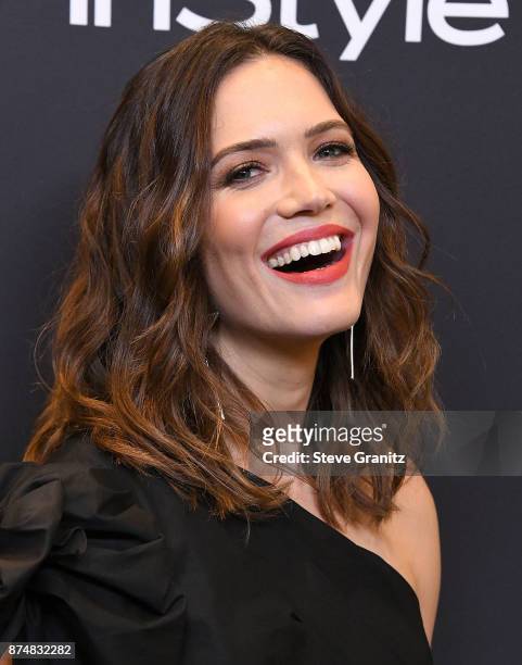 Mandy Moore arrives at the Hollywood Foreign Press Association And InStyle Celebrate The 75th Anniversary Of The Golden Globe Awards at Catch LA on...