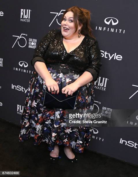 Chrissy Metz arrives at the Hollywood Foreign Press Association And InStyle Celebrate The 75th Anniversary Of The Golden Globe Awards at Catch LA on...