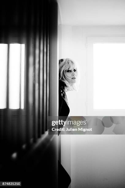 Comedian Emmanuelle Seigner is photographed for Eurostar Magazine on February, 2014 in Paris, France.