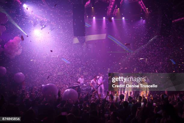 Gente De Zona performs at Pandora Noche de Musica at Hakkasan Nightclub at MGM Grande Hotel and Casino on November 15, 2017 in Las Vegas, Nevada.