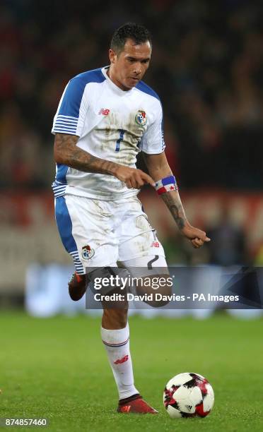 Panama's Blas Perez during the International Friendly match at the Cardiff City Stadium. PRESS ASSOCIATION Photo. Picture date: Tuesday November 14,...