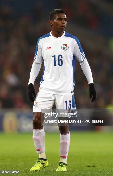 Panama's Leslie Heraldez during the International Friendly match at the Cardiff City Stadium. PRESS ASSOCIATION Photo. Picture date: Tuesday November...