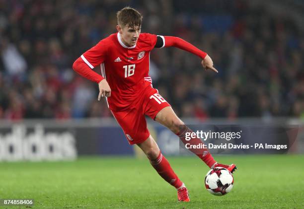 Wales David Brooks during the International Friendly match at the Cardiff City Stadium. PRESS ASSOCIATION Photo. Picture date: Tuesday November 14,...