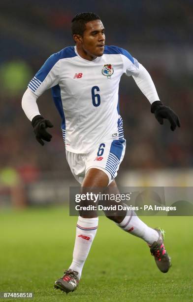 Panama's Manuel Vargas during the International Friendly match at the Cardiff City Stadium. PRESS ASSOCIATION Photo. Picture date: Tuesday November...