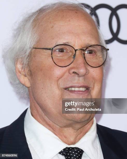 Actor Chevy Chase attends the Television Academy's 24th Hall Of Fame ceremony at The Saban Media Center on November 15, 2017 in North Hollywood,...