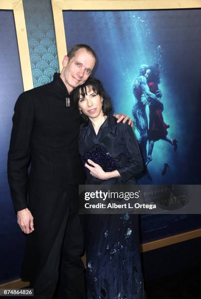 Actor Doug Jones and actress Sally Hawkins arrive for the Premiere Of Fox Searchlight Pictures' "The Shape Of Water" held at Academy Of Motion...