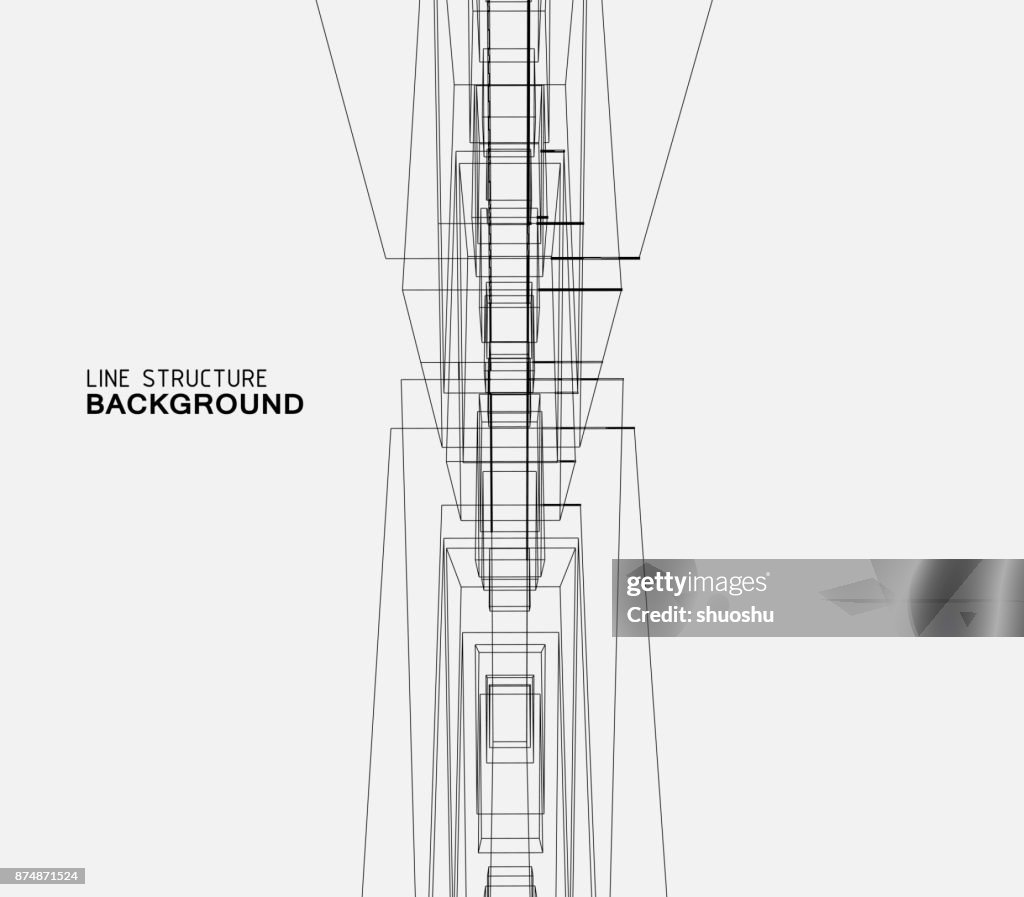 Structural Line Work Line Structure Background High-Res Vector Graphic - Getty Images