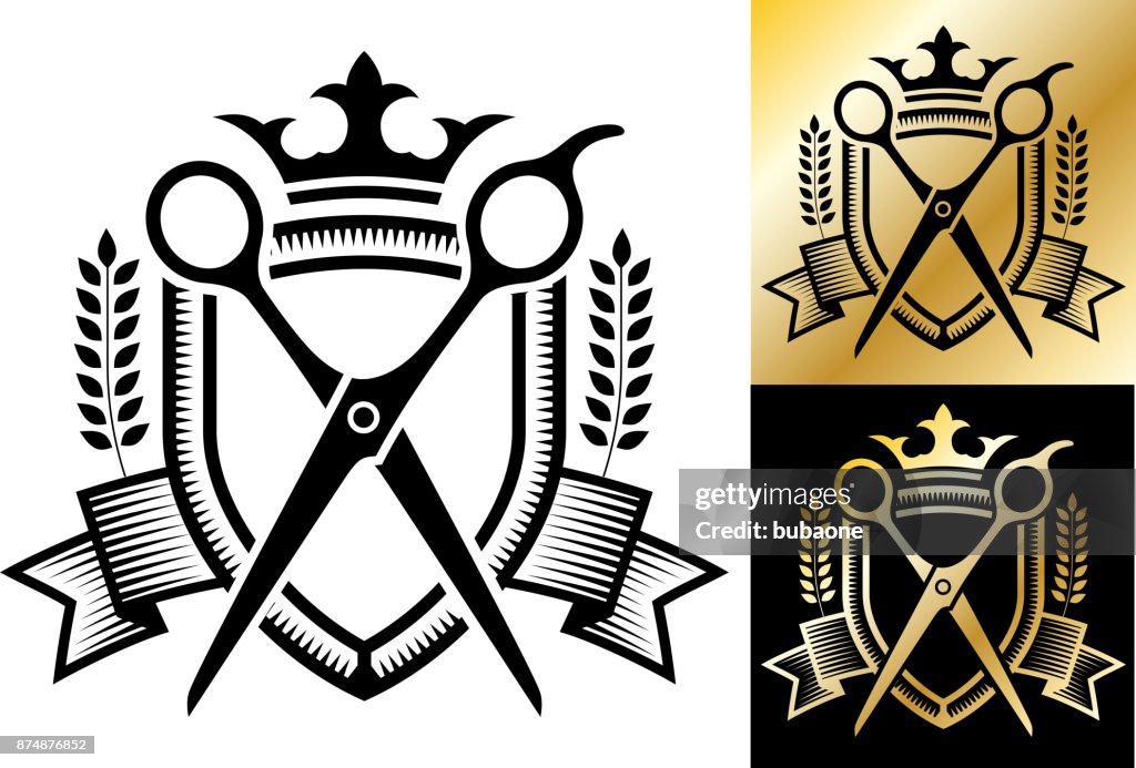 Barber Shop kleinbedrijf winkel badge.