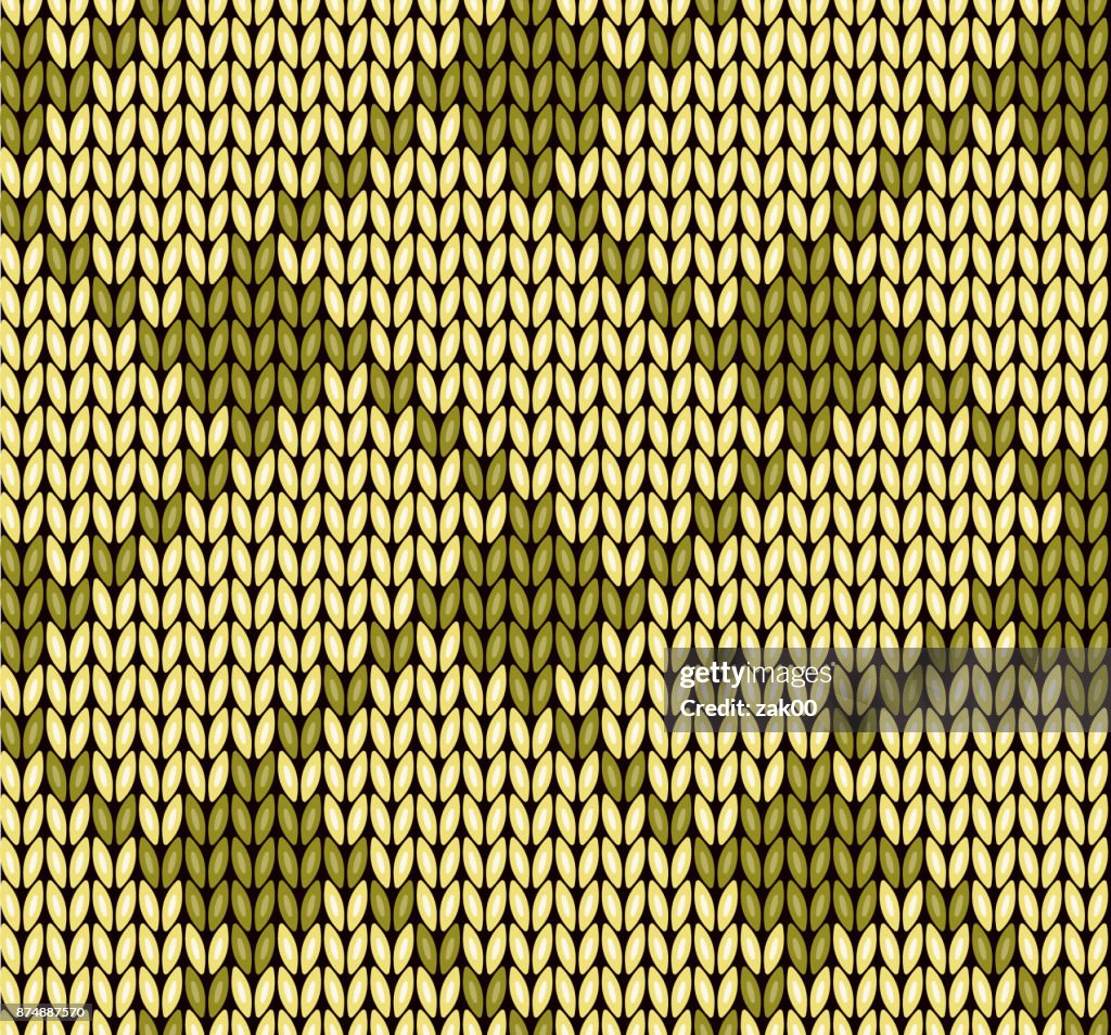 Knit Design Seamless Pattern Vector Knitting Texture High-Res Vector ...