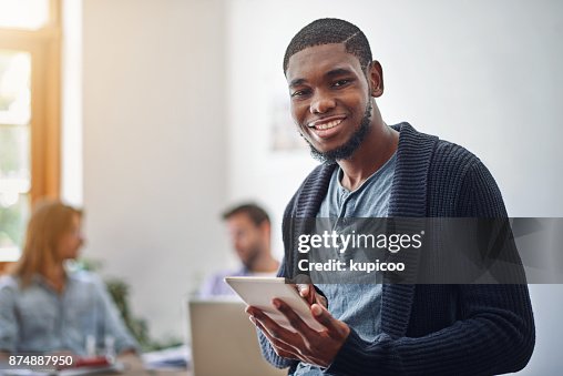 Happy With His Device And What It Can Do High-Res Stock Photo - Getty ...