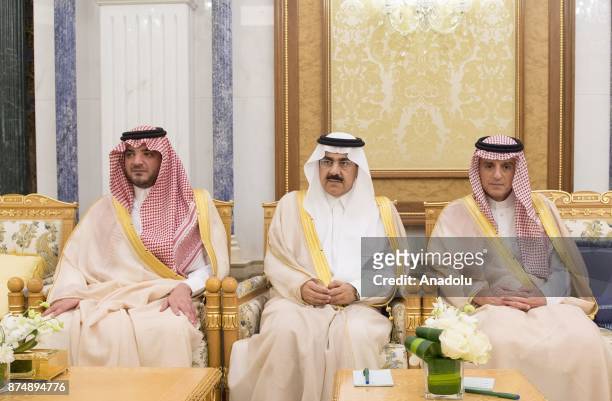 Saudi Foreign Minister Adel al-Jubeir , Saudi Interior Minister Abdulaziz bin Saud bin Nayef bin Abdulaziz Al Saud and Saudi Minsiter of State Musaed...