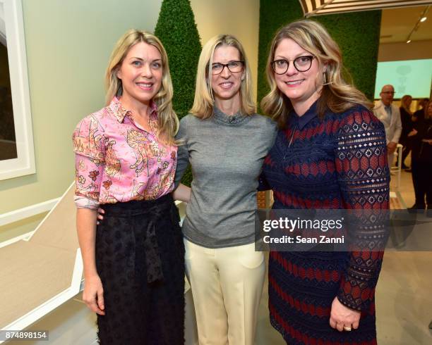 Tori Mellott, Alexis Contant and Jill Waage attend JANUS et Cie Spring 2018 Press Preview Event at 221 East 59th Street New York on November 15, 2017...