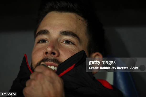 Roman Burki of Switzerland during the FIFA 2018 World Cup Qualifier Play-Off: Second Leg between Switzerland and Northern Ireland at St. Jakob-Park...