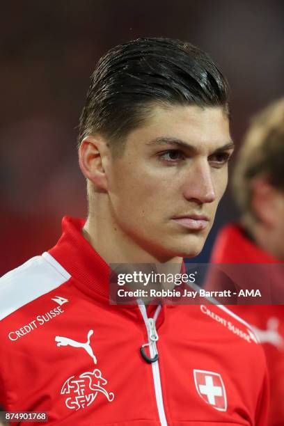Steven Zuber of Switzerland during the FIFA 2018 World Cup Qualifier Play-Off: Second Leg between Switzerland and Northern Ireland at St. Jakob-Park...