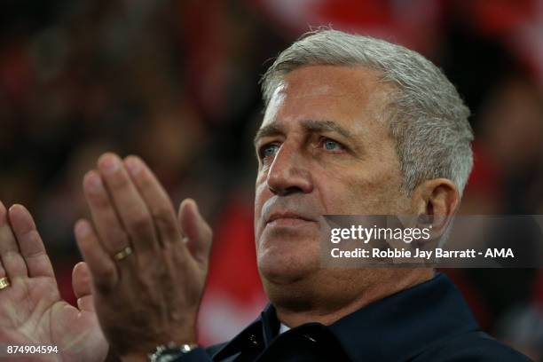 Vladimir Petkovic head coach / manager of Switzerland during the FIFA 2018 World Cup Qualifier Play-Off: Second Leg between Switzerland and Northern...