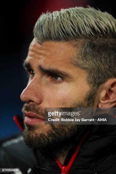 Valon Behrami of Switzerland during the FIFA 2018 World Cup Qualifier Play-Off: Second Leg between Switzerland and Northern Ireland at St. Jakob-Park...