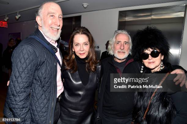 Dr. Brian Saltzman, Andrea Blanch, Gideon Lewin and Joanna Mastroianni attend Barbara Tober hosts a party for "AVEDON: Something Personal" at Museum...