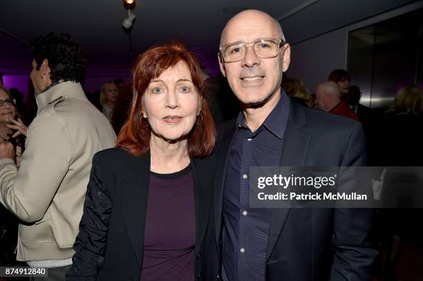 Pat Hackett and David Kuhn attend Barbara Tober hosts a party for "AVEDON: Something Personal" at Museum of Art and Design on November 15, 2017 in...