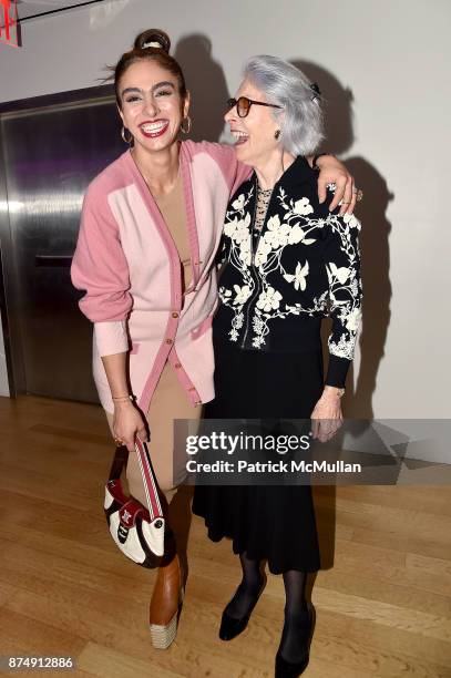 Shari Loeffler and Barbara Tober attend Barbara Tober hosts a party for "AVEDON: Something Personal" at Museum of Art and Design on November 15, 2017...