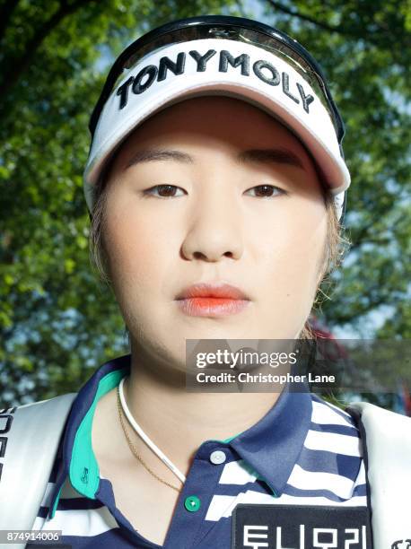 Golfer Hye-jin Choi is photographed on July 13, 2017 at the U.S. Open in Bedminster, New Jersey.