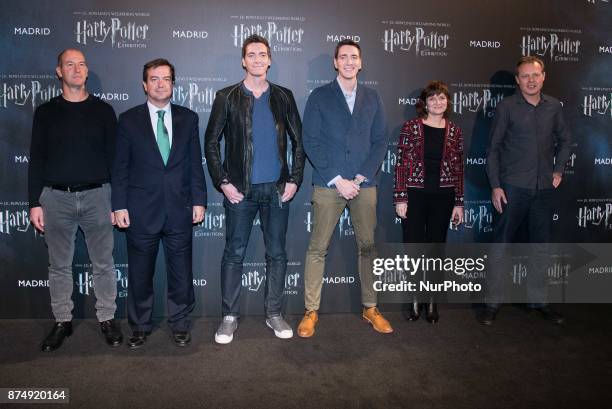 James and Oliver Phelps attend the 'HARRY POTTER: THE EXHIBITION' photocall at IFEMA in Madrid on Nov 16, 2017