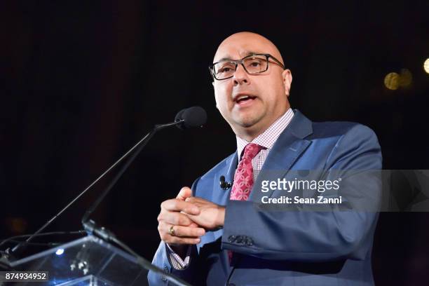 Ali Velshi speaks at The Aga Khan Foundation Gala at The Metropolitan Museum of Art on November 15, 2017 in New York City.