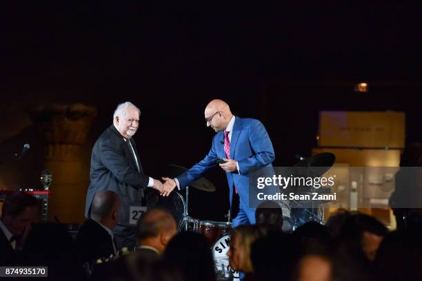 Vartan Gregorian and Ali Velshi attend The Aga Khan Foundation Gala at The Metropolitan Museum of Art on November 15, 2017 in New York City.