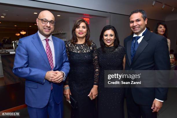 Ali Velshi, Farida Khemani, Fatema Sumar and Nageeb Sumar attend The Aga Khan Foundation Gala at The Metropolitan Museum of Art on November 15, 2017...