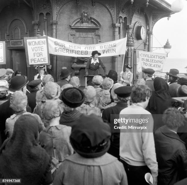 Vanessa Redgrave plays the part of Sylvia Pankhurst in the film 'Oh, What a Lovely War' being made in Brighton, Sussex. Sylvia was the fiery daughter...