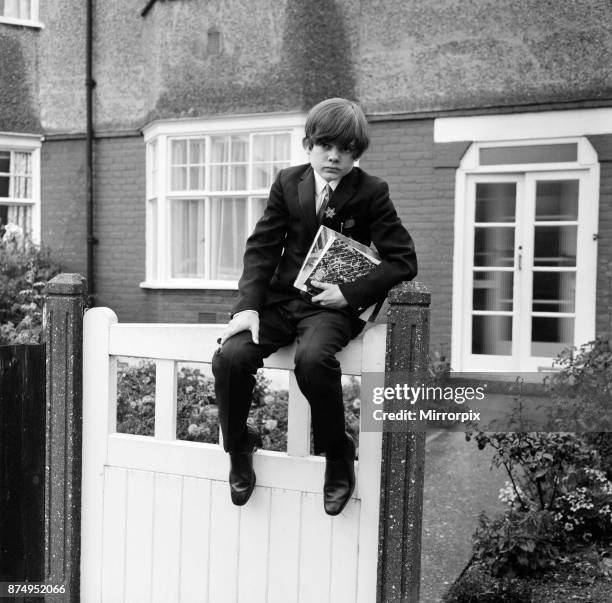 Child actor Jack Wild, who played the role of the Artful Dodger in the 1968 film 'Oliver!'. Pictured outside his home in Hounslow, 30th September...