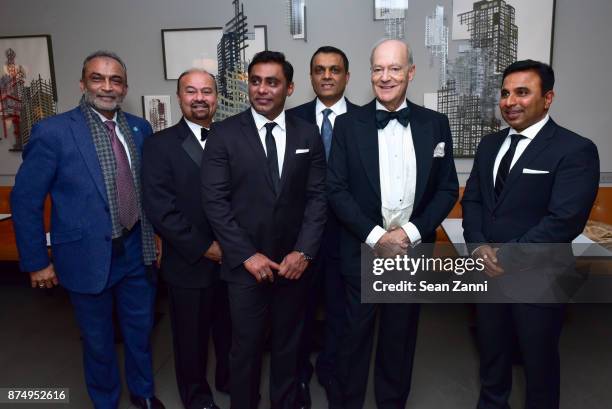 Sonny Roshan, Ikram Mandani, Salim Ali, Pyarali Roy, Prince Amyn Aga Khan and Mehmood Sohani attend The Aga Khan Foundation Gala at The Metropolitan...