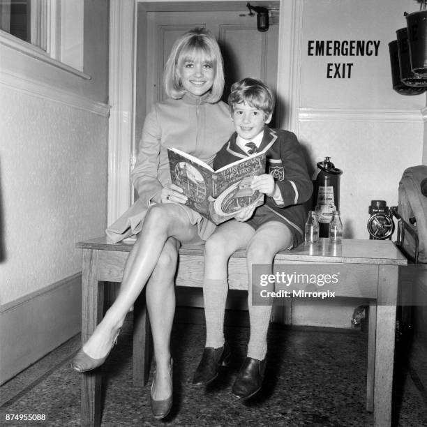 Actress Judy Geeson star of the 'Newcomers' and 'To Sir With Love', went back to her old school, the Corona School, to present prizes. Amongst those...