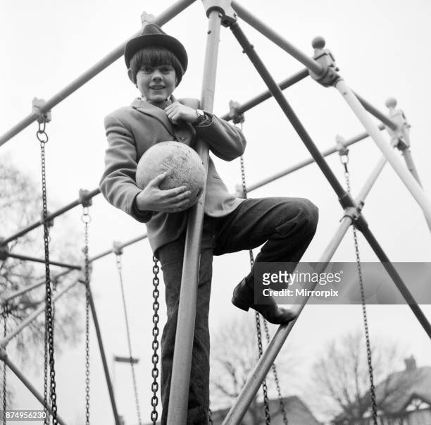 Actor Jack Wild who played the role of the Artful Dodger in the 1968 Lionel Bart musical film Oliver! Pictured in his local park, 28th February 1969.