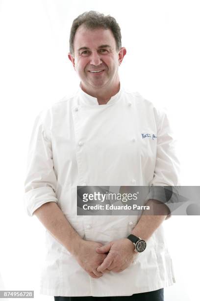 Chef Martin Berasategui attends a portrait session at ABC Museum on November 16, 2017 in Madrid, Spain.