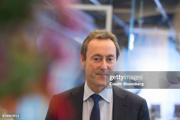 Fabrice Bregier, chief operating officer of Airbus SE, looks on ahead of a Bloomberg Television interview in Berlin, Germany, on Thursday, Nov. 16,...